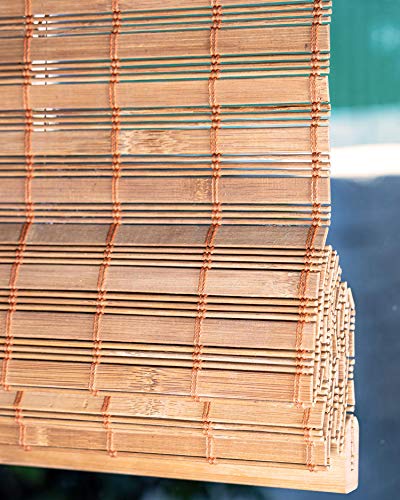 CHICOLOGY Bamboo Blinds, Bamboo Shades, Roman Shades for Windows, Roman Window Shades, Window Shades for Home, Bamboo Shades for Patio, Blinds & Shades, Window Shade, 34"W X 64"H, Squirrel 4 CHICOLOGY Bamboo Blinds, Bamboo Shades, Roman Shades for Windows, Roman Window Shades, Window Shades for Home, Bamboo Shades for Patio, Blinds & Shades, Window Shade, 34"W X 64"H, Squirrel - Image 4