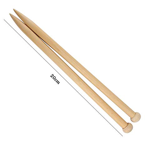 CHSYOO 36 Pieces Bamboo Single Pointed Knitting Needles Set with 18 Sizes, 2.0mm - 10.0mm 3 CHSYOO 36 Pieces Bamboo Single Pointed Knitting Needles Set with 18 Sizes, 2.0mm - 10.0mm - Image 3