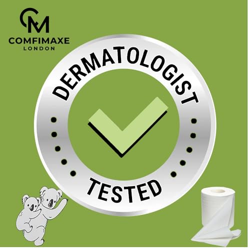 COMFIMAXE® 100% Bamboo Toilet Paper | 3Ply Toilet Paper | Eco-Friendly Packaging | Zero Plastic Toilet Tissue | DERMATOLOGICALLY TESTED | FSE Certified (24 Rolls) 4 COMFIMAXE® 100% Bamboo Toilet Paper | 3Ply Toilet Paper | Eco-Friendly Packaging | Zero Plastic Toilet Tissue | DERMATOLOGICALLY TESTED | FSE Certified (24 Rolls) - Image 4