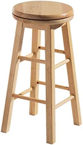 Chef Vida Modern Breakfast Bar Stool, 360 Swivel Kitchen Counter Home Bar Seat, Solid Wood (1, Pine) 3 Chef Vida Modern Breakfast Bar Stool, 360 Swivel Kitchen Counter Home Bar Seat, Solid Wood (1, Pine) - Image 3