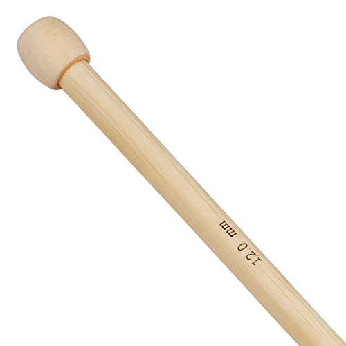 Coopay 12.0mm Knitting Needles 25cm Short, Smooth and Light Bamboo Knitting Needles for Arthritic Hands, Shorter Needles for Beginners Children Knitters, Knitting Pins for Blanket Knitting Smaller 3 Coopay 12.0mm Knitting Needles 25cm Short, Smooth and Light Bamboo Knitting Needles for Arthritic Hands, Shorter Needles for Beginners Children Knitters, Knitting Pins for Blanket Knitting Smaller - Image 3