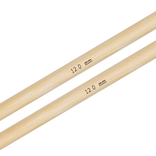 Coopay 12.0mm Knitting Needles 25cm Short, Smooth and Light Bamboo Knitting Needles for Arthritic Hands, Shorter Needles for Beginners Children Knitters, Knitting Pins for Blanket Knitting Smaller 4 Coopay 12.0mm Knitting Needles 25cm Short, Smooth and Light Bamboo Knitting Needles for Arthritic Hands, Shorter Needles for Beginners Children Knitters, Knitting Pins for Blanket Knitting Smaller - Image 4