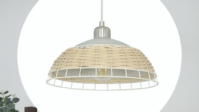 Depuley Modern Pendant Light, E27 Rattan Ceiling Light, Adjustable Chandelier with Glass and Weaving Bamboo Lampshade Pendant Light Fixture for Living Room,Bedroom,Dining Room,Kitchen(Bulb not incl) 7 Depuley Modern Pendant Light, E27 Rattan Ceiling Light, Adjustable Chandelier with Glass and Weaving Bamboo Lampshade Pendant Light Fixture for Living Room,Bedroom,Dining Room,Kitchen(Bulb not incl) - Image 7