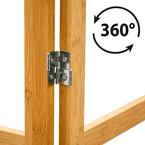 DuneDesign Fillable 3 Panel Room Divider - 180x180 Bamboo Plant Shelves Foldable Screen Divider - Portable Room Divider Wooden Panel Room Separator - Office Partition Bath Divider Kitchen Partition 7 DuneDesign Fillable 3 Panel Room Divider - 180x180 Bamboo Plant Shelves Foldable Screen Divider - Portable Room Divider Wooden Panel Room Separator - Office Partition Bath Divider Kitchen Partition - Image 7