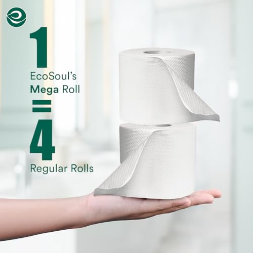 Eco Soul Bamboo Toilet Roll 24 Pack of 3 Ply Toilet Paper 300 Sheets per Roll | Compostable - FSC Certified Soft & Strong Sustainable Loo Roll Eco-Friendly Septic Safe Organic Bath Tissues 4 Eco Soul Bamboo Toilet Roll 24 Pack of 3 Ply Toilet Paper 300 Sheets per Roll | Compostable - FSC Certified Soft & Strong Sustainable Loo Roll Eco-Friendly Septic Safe Organic Bath Tissues - Image 4