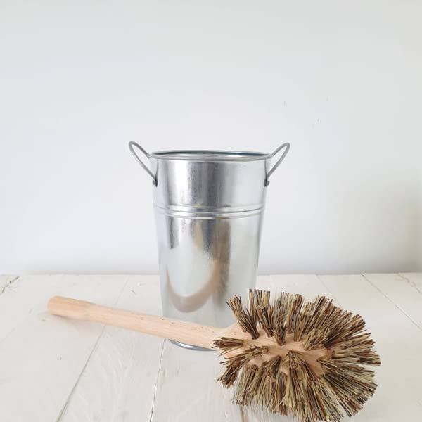 ECOLIVING PLASTIC FREE TOILET BRUSH & METAL HOLDER - SILVER - PACK OF 1 2 ECOLIVING PLASTIC FREE TOILET BRUSH & METAL HOLDER - SILVER - PACK OF 1 - Image 2