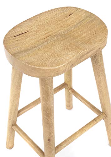 Elm home and garden 68cm Wooden Bar Stool Kitchen Pub Cafe Solid 5 Elm home and garden 68cm Wooden Bar Stool Kitchen Pub Cafe Solid - Image 5