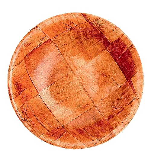 Elsjoy 8 Pack Wooden Woven Salad Bowl, 8 Inch Stackable Round Wood Serving Bowl, Rustic Mixing Bowl for Salad, Fruits, Vegetables, Natural Birch Wood 4 Elsjoy 8 Pack Wooden Woven Salad Bowl, 8 Inch Stackable Round Wood Serving Bowl, Rustic Mixing Bowl for Salad, Fruits, Vegetables, Natural Birch Wood - Image 4