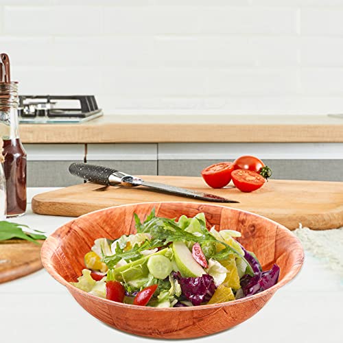 Elsjoy 8 Pack Wooden Woven Salad Bowl, 8 Inch Stackable Round Wood Serving Bowl, Rustic Mixing Bowl for Salad, Fruits, Vegetables, Natural Birch Wood 5 Elsjoy 8 Pack Wooden Woven Salad Bowl, 8 Inch Stackable Round Wood Serving Bowl, Rustic Mixing Bowl for Salad, Fruits, Vegetables, Natural Birch Wood - Image 5