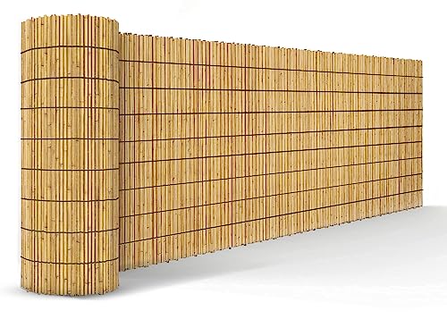 FB FunkyBuys Bamboo Reed Screening – Thick Natural Bamboo Reed Fencing–Garden Screening for Wind Protection– Fence Panels (1M x 3M) 1 FB FunkyBuys Bamboo Reed Screening – Thick Natural Bamboo Reed Fencing–Garden Screening for Wind Protection– Fence Panels (1M x 3M)