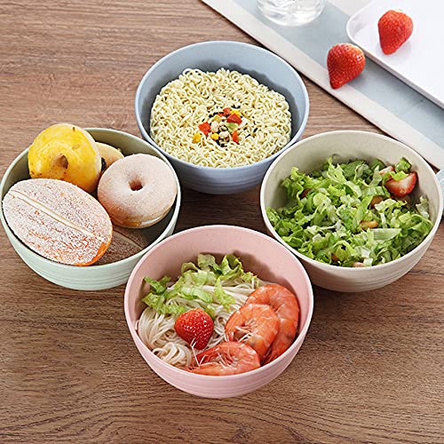 5Pack Plastic Bowls, Unbreakable Pasta Bowls Food-Safe Lightweight Reusable Tableware Dinnerware Fruit Snack Container Healthy Camping Bowl for Kids Adult (Color) 5 5Pack Plastic Bowls, Unbreakable Pasta Bowls Food-Safe Lightweight Reusable Tableware Dinnerware Fruit Snack Container Healthy Camping Bowl for Kids Adult (Color) - Image 5