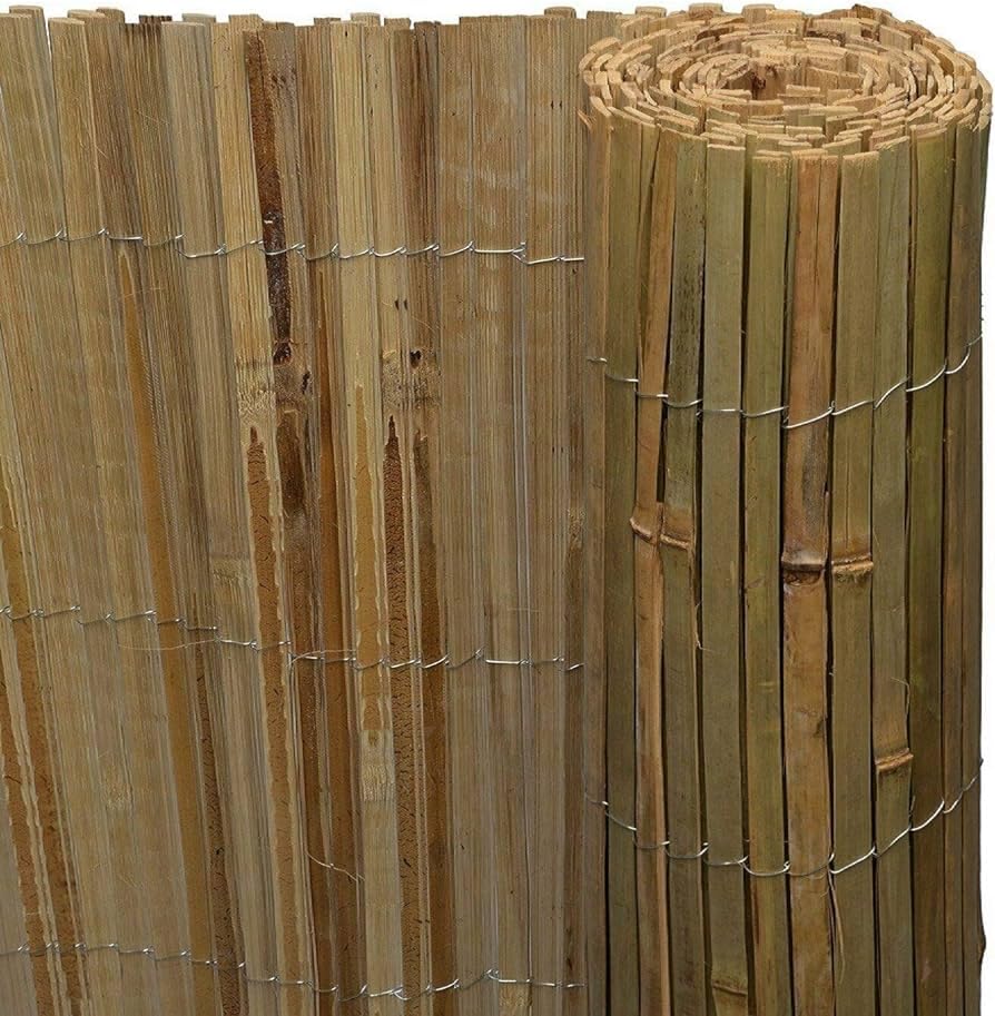 FlickBuyz Natural Bamboo Garden Fence - Slat Privacy Fence Screening Roll - Outdoor Garden Protective Screens Wind, Sun and Rain Privacy Panel Shield (1.8m x 4m) 4 FlickBuyz Natural Bamboo Garden Fence - Slat Privacy Fence Screening Roll - Outdoor Garden Protective Screens Wind, Sun and Rain Privacy Panel Shield (1.8m x 4m) - Image 4