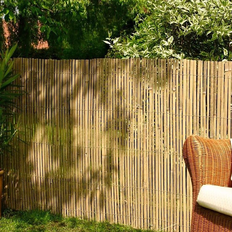 FlickBuyz Natural Bamboo Garden Fence - Slat Privacy Fence Screening Roll - Outdoor Garden Protective Screens Wind, Sun and Rain Privacy Panel Shield (1.8m x 4m) 5 FlickBuyz Natural Bamboo Garden Fence - Slat Privacy Fence Screening Roll - Outdoor Garden Protective Screens Wind, Sun and Rain Privacy Panel Shield (1.8m x 4m) - Image 5