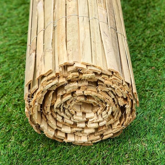 FlickBuyz Natural Bamboo Garden Fence - Slat Privacy Fence Screening Roll - Outdoor Garden Protective Screens Wind, Sun and Rain Privacy Panel Shield (1.8m x 4m) 6 FlickBuyz Natural Bamboo Garden Fence - Slat Privacy Fence Screening Roll - Outdoor Garden Protective Screens Wind, Sun and Rain Privacy Panel Shield (1.8m x 4m) - Image 6