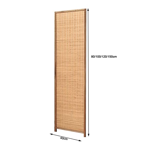 IBOWZ Folding Room Dividers Folding Room Screen Divider, Standing Bamboo Weaving Decorative Privacy Screen Panel Partition, Hinged Folding Office Bedroom Study Space Divider, 4 Sizes 2 IBOWZ Folding Room Dividers Folding Room Screen Divider, Standing Bamboo Weaving Decorative Privacy Screen Panel Partition, Hinged Folding Office Bedroom Study Space Divider, 4 Sizes - Image 2