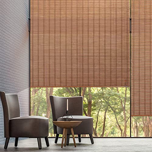 FoundGo Bamboo Blinds Customizable, 50-160cm Width, 100-280cm Height, No Drill Roman Wooden Blackout Blinds, DayNight Sun Shade Curtain for Indoor, Balcony, Garden(Width x Height) 7 FoundGo Bamboo Blinds Customizable, 50-160cm Width, 100-280cm Height, No Drill Roman Wooden Blackout Blinds, DayNight Sun Shade Curtain for Indoor, Balcony, Garden(Width x Height) - Image 7