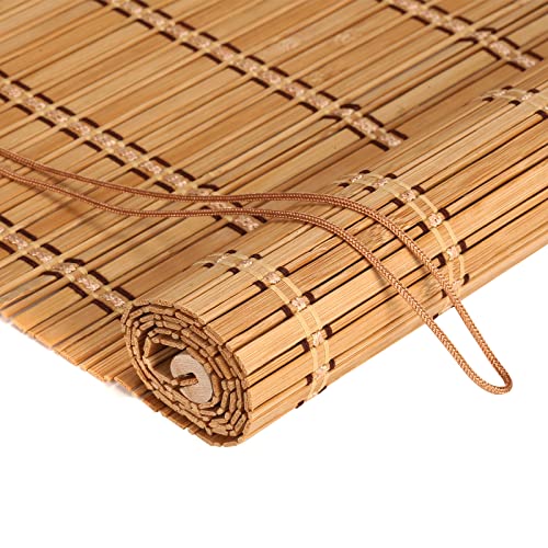 FoundGo Bamboo Blinds Customizable, 50-160cm Width, 100-280cm Height, No Drill Roman Wooden Blackout Blinds, DayNight Sun Shade Curtain for Indoor, Balcony, Garden(Width x Height) 1 FoundGo Bamboo Blinds Customizable, 50-160cm Width, 100-280cm Height, No Drill Roman Wooden Blackout Blinds, DayNight Sun Shade Curtain for Indoor, Balcony, Garden(Width x Height)