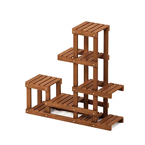 Furinno Tioman Hardwood Flower Stand in Teak Oil, Natural, FG18451 5 Furinno Tioman Hardwood Flower Stand in Teak Oil, Natural, FG18451 - Image 5