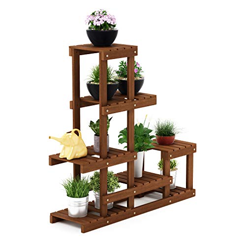 Furinno Tioman Hardwood Flower Stand in Teak Oil, Natural, FG18451 7 Furinno Tioman Hardwood Flower Stand in Teak Oil, Natural, FG18451 - Image 7