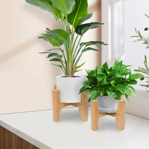 GHIBFBT Bamboo Plant Stand, 2PCS Fit for Stable Fits within 21cm in Diameter Plant Pots, Modern Simple Flowerpot Display Stand for Balcony, Living Room 7 GHIBFBT Bamboo Plant Stand, 2PCS Fit for Stable Fits within 21cm in Diameter Plant Pots, Modern Simple Flowerpot Display Stand for Balcony, Living Room - Image 7
