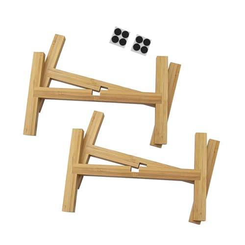 GHIBFBT Bamboo Plant Stand, 2PCS Fit for Stable Fits within 21cm in Diameter Plant Pots, Modern Simple Flowerpot Display Stand for Balcony, Living Room 1 GHIBFBT Bamboo Plant Stand, 2PCS Fit for Stable Fits within 21cm in Diameter Plant Pots, Modern Simple Flowerpot Display Stand for Balcony, Living Room