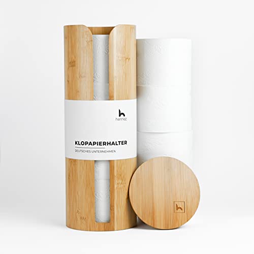 Hennez® Toilet Paper Storage - Toilet Paper Storage Bamboo - Replacement Roll Holder Toilet Paper - Toilet Roll Storage Bamboo - Toilet Paper Storage Wood - Toilet Rolls Storage Toilet 1 Hennez® Toilet Paper Storage - Toilet Paper Storage Bamboo - Replacement Roll Holder Toilet Paper - Toilet Roll Storage Bamboo - Toilet Paper Storage Wood - Toilet Rolls Storage Toilet