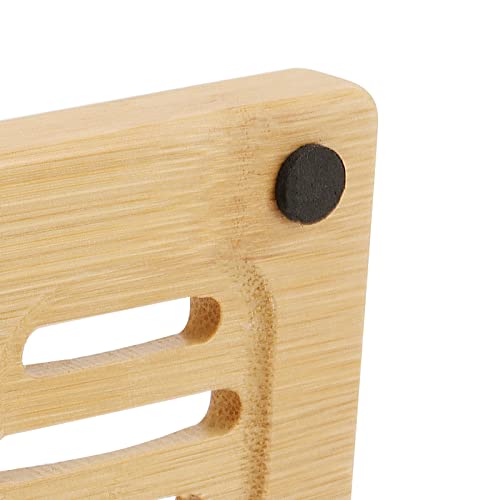 JAPCHET 8 Pack Bamboo Soap Dish - Natural Wooden Square & Round Soap Dish Bathroom Storage Holder for Shower, Home, Toilet, Kitchen, Hotel 4 JAPCHET 8 Pack Bamboo Soap Dish - Natural Wooden Square & Round Soap Dish Bathroom Storage Holder for Shower, Home, Toilet, Kitchen, Hotel - Image 4