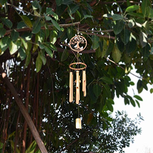 JOELELI Wind Chimes, Wooden Wind Chime Handmade Decor Personalised Music Chimes for Garden, Outdoor, Outside, Patio, Home and Indoor(Tree of Life) 4 JOELELI Wind Chimes, Wooden Wind Chime Handmade Decor Personalised Music Chimes for Garden, Outdoor, Outside, Patio, Home and Indoor(Tree of Life) - Image 4