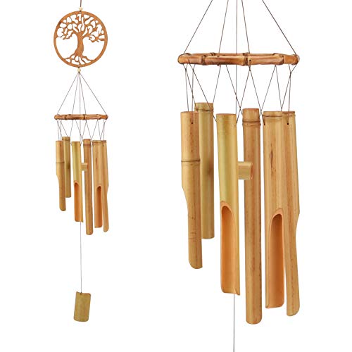 JOELELI Wind Chimes, Wooden Wind Chime Handmade Decor Personalised Music Chimes for Garden, Outdoor, Outside, Patio, Home and Indoor(Tree of Life) 1 JOELELI Wind Chimes, Wooden Wind Chime Handmade Decor Personalised Music Chimes for Garden, Outdoor, Outside, Patio, Home and Indoor(Tree of Life)