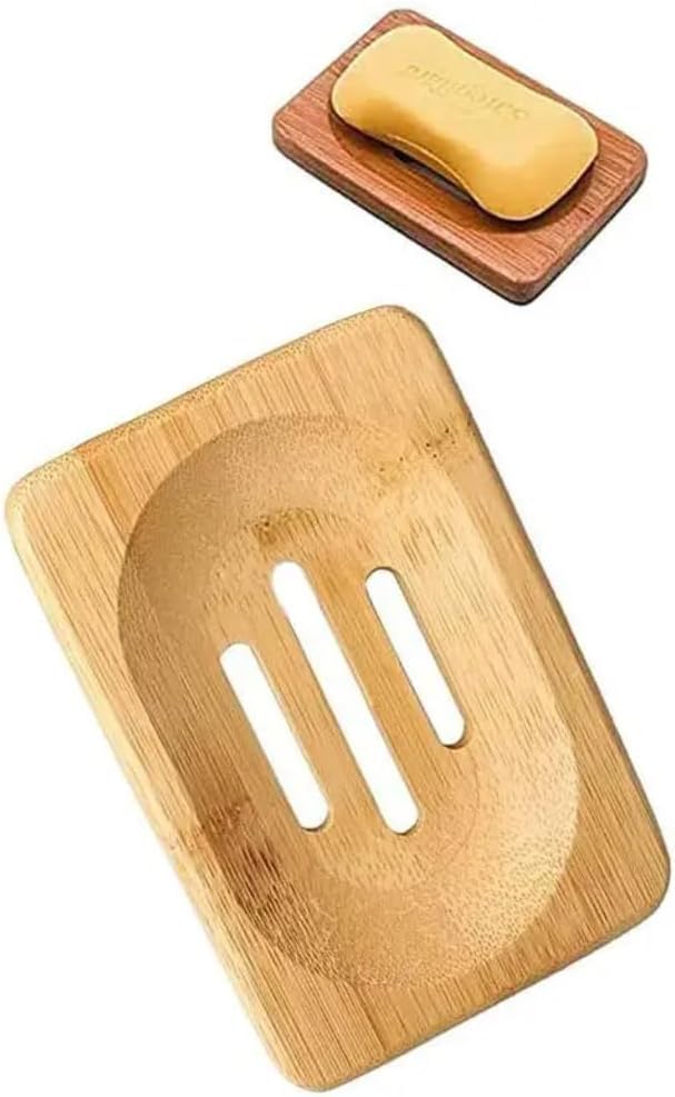 Kandid® Bamboo Soap Dish – Eco-Friendly Wooden Soap Holder for Bathroom & Kitchen – Handmade Natural Bamboo Drain Tray – Non-Slip, Water-Draining Rectangular Soap Dish – 11.5 cm × 8.5 cm × 2.2 cm 6 Kandid® Bamboo Soap Dish – Eco-Friendly Wooden Soap Holder for Bathroom & Kitchen – Handmade Natural Bamboo Drain Tray – Non-Slip, Water-Draining Rectangular Soap Dish – 11.5 cm × 8.5 cm × 2.2 cm - Image 6