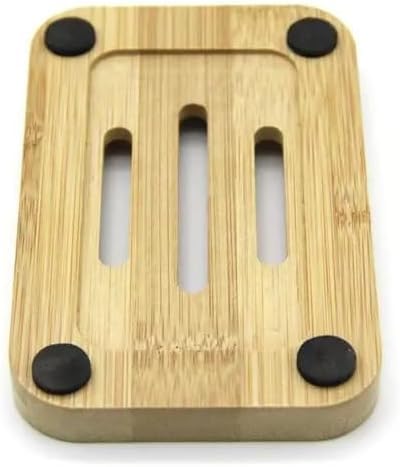 Kandid® Bamboo Soap Dish – Eco-Friendly Wooden Soap Holder for Bathroom & Kitchen – Handmade Natural Bamboo Drain Tray – Non-Slip, Water-Draining Rectangular Soap Dish – 11.5 cm × 8.5 cm × 2.2 cm 7 Kandid® Bamboo Soap Dish – Eco-Friendly Wooden Soap Holder for Bathroom & Kitchen – Handmade Natural Bamboo Drain Tray – Non-Slip, Water-Draining Rectangular Soap Dish – 11.5 cm × 8.5 cm × 2.2 cm - Image 7