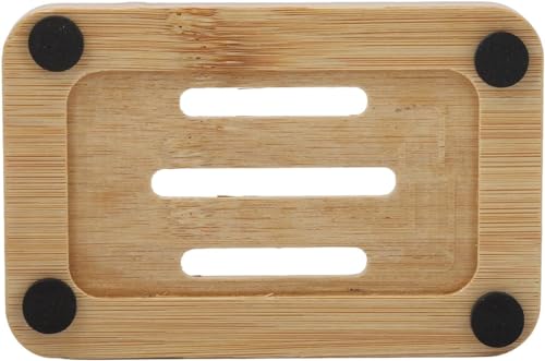 Kandid Eco-Friendly Bamboo Soap Dish with Drainage Slots - Natural Wood Soap Holder for Bathroom and Kitchen (12cm x 8cm x 1cm) 5 Kandid Eco-Friendly Bamboo Soap Dish with Drainage Slots - Natural Wood Soap Holder for Bathroom and Kitchen (12cm x 8cm x 1cm) - Image 5