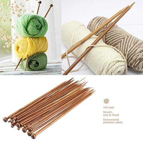 Knitting Needles Set with 18 Sizes Bamboo Single Pointed Knitting Needles 2.0mm 2.25 mm/2.5mm2.75mm 3.0mm/3.25mm/3.5mm/3.75mm 4.0mm/4.5mm/5.0mm/5.5mm/6.0mm/ 6.5mm/7mm/8mm/9mm/10.0mm 25CM 5 Knitting Needles Set with 18 Sizes Bamboo Single Pointed Knitting Needles 2.0mm 2.25 mm/2.5mm2.75mm 3.0mm/3.25mm/3.5mm/3.75mm 4.0mm/4.5mm/5.0mm/5.5mm/6.0mm/ 6.5mm/7mm/8mm/9mm/10.0mm 25CM - Image 5