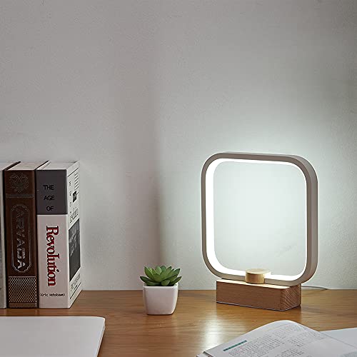 LED Wood Table Lamp, 3-Color Temperature Bedside Lamp,Bedroom Bedside Night Light, Dimmable Led Lighting, Small Table Lamps for Living Room OfficeCreative Home Decor, Unique House warmging Gift 4 LED Wood Table Lamp, 3-Color Temperature Bedside Lamp,Bedroom Bedside Night Light, Dimmable Led Lighting, Small Table Lamps for Living Room OfficeCreative Home Decor, Unique House warmging Gift - Image 4