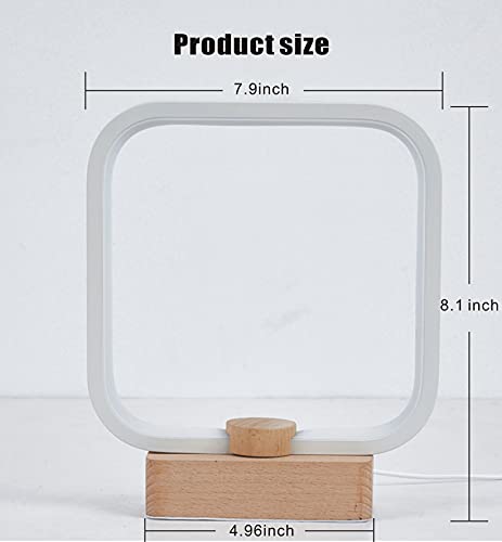 LED Wood Table Lamp, 3-Color Temperature Bedside Lamp,Bedroom Bedside Night Light, Dimmable Led Lighting, Small Table Lamps for Living Room OfficeCreative Home Decor, Unique House warmging Gift 5 LED Wood Table Lamp, 3-Color Temperature Bedside Lamp,Bedroom Bedside Night Light, Dimmable Led Lighting, Small Table Lamps for Living Room OfficeCreative Home Decor, Unique House warmging Gift - Image 5