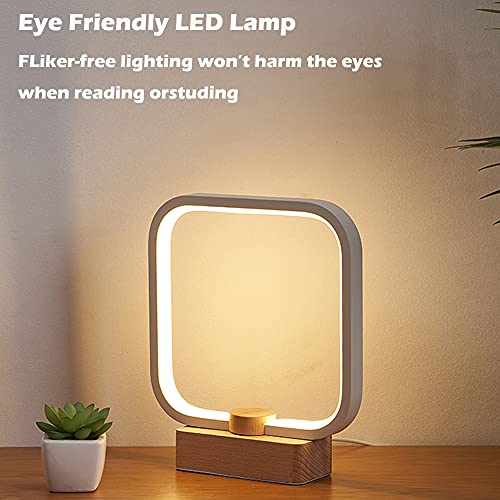 LED Wood Table Lamp, 3-Color Temperature Bedside Lamp,Bedroom Bedside Night Light, Dimmable Led Lighting, Small Table Lamps for Living Room OfficeCreative Home Decor, Unique House warmging Gift 7 LED Wood Table Lamp, 3-Color Temperature Bedside Lamp,Bedroom Bedside Night Light, Dimmable Led Lighting, Small Table Lamps for Living Room OfficeCreative Home Decor, Unique House warmging Gift - Image 7