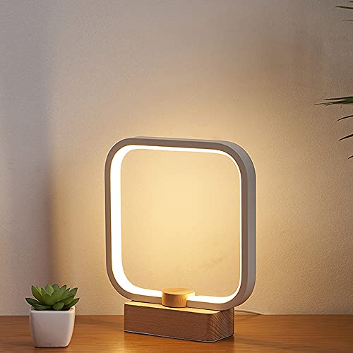 LED Wood Table Lamp, 3-Color Temperature Bedside Lamp,Bedroom Bedside Night Light, Dimmable Led Lighting, Small Table Lamps for Living Room OfficeCreative Home Decor, Unique House warmging Gift 1 LED Wood Table Lamp, 3-Color Temperature Bedside Lamp,Bedroom Bedside Night Light, Dimmable Led Lighting, Small Table Lamps for Living Room OfficeCreative Home Decor, Unique House warmging Gift