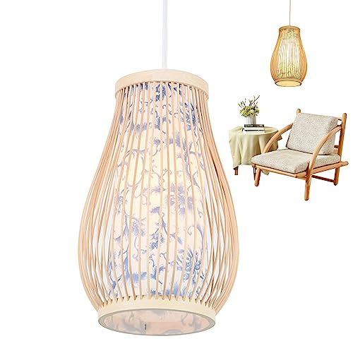 SMELEYOU Lamp Shades Ceiling, Light Shade, Bamboo Woven Lampshade 28 * 18cm Bamboo Pendant Light Shade Decorative Ceiling Light Shade for Home Restaurant Corridor Bar Coffee Decor 3 SMELEYOU Lamp Shades Ceiling, Light Shade, Bamboo Woven Lampshade 28 * 18cm Bamboo Pendant Light Shade Decorative Ceiling Light Shade for Home Restaurant Corridor Bar Coffee Decor - Image 3