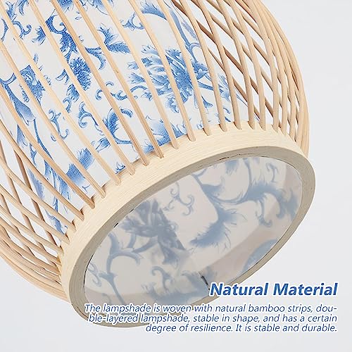SMELEYOU Lamp Shades Ceiling, Light Shade, Bamboo Woven Lampshade 28 * 18cm Bamboo Pendant Light Shade Decorative Ceiling Light Shade for Home Restaurant Corridor Bar Coffee Decor 5 SMELEYOU Lamp Shades Ceiling, Light Shade, Bamboo Woven Lampshade 28 * 18cm Bamboo Pendant Light Shade Decorative Ceiling Light Shade for Home Restaurant Corridor Bar Coffee Decor - Image 5