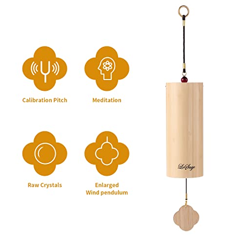 LeSage Chakra Chime Bamboo Wind Chimes Meditation Wind Bells for Sound Healing Chimes Yoga Zen Windchime C Chord Wind Chimes for Sound Therapy 3 LeSage Chakra Chime Bamboo Wind Chimes Meditation Wind Bells for Sound Healing Chimes Yoga Zen Windchime C Chord Wind Chimes for Sound Therapy - Image 3