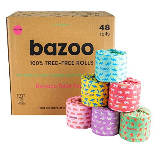 Luxury Bamboo Toilet Paper - 370 Sheets/Roll, Plastic Free, Eco Friendly, Septic Safe, Biodegradable Bath Tissue with Soft, Quick Dissolving 3 Ply Sheets - Double-Length Bamboo Toilet Rolls 1 Luxury Bamboo Toilet Paper - 370 Sheets/Roll, Plastic Free, Eco Friendly, Septic Safe, Biodegradable Bath Tissue with Soft, Quick Dissolving 3 Ply Sheets - Double-Length Bamboo Toilet Rolls