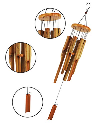 MUMTOP Bamboo Wind Chimes Outdoor Wooden Music Wind Chimes for Garden, Patio, Home or Outdoor Decor 2 MUMTOP Bamboo Wind Chimes Outdoor Wooden Music Wind Chimes for Garden, Patio, Home or Outdoor Decor - Image 2