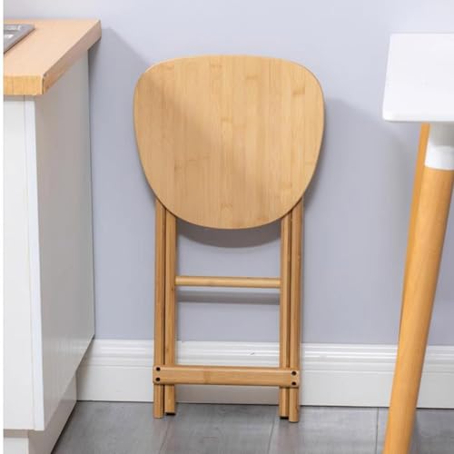 NYASAA 24"/61cm Counter Height Folding Bar Stool, Backless Bamboo Kitchen Dining Chair, Collapsible Breakfast Bar Stool with Footrest, Natural 6 NYASAA 24"/61cm Counter Height Folding Bar Stool, Backless Bamboo Kitchen Dining Chair, Collapsible Breakfast Bar Stool with Footrest, Natural - Image 6