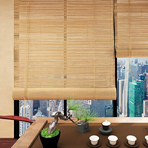 Natural Bamboo Roller Blind,Bamboo Blinds,Roman Roller Shades For Window/Door/Patio,Ceiling or Wall Installation,Light-Transmissive,Non-Transparent,All Installation Parts Included (80x100cm/32x39in) 3 Natural Bamboo Roller Blind,Bamboo Blinds,Roman Roller Shades For Window/Door/Patio,Ceiling or Wall Installation,Light-Transmissive,Non-Transparent,All Installation Parts Included (80x100cm/32x39in) - Image 3