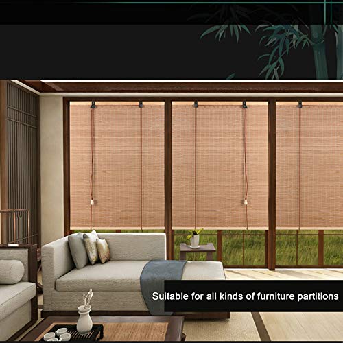 Natural Bamboo Roller Blind,Bamboo Blinds,Roman Roller Shades For Window/Door/Patio,Ceiling or Wall Installation,Light-Transmissive,Non-Transparent,All Installation Parts Included (80x100cm/32x39in) 4 Natural Bamboo Roller Blind,Bamboo Blinds,Roman Roller Shades For Window/Door/Patio,Ceiling or Wall Installation,Light-Transmissive,Non-Transparent,All Installation Parts Included (80x100cm/32x39in) - Image 4