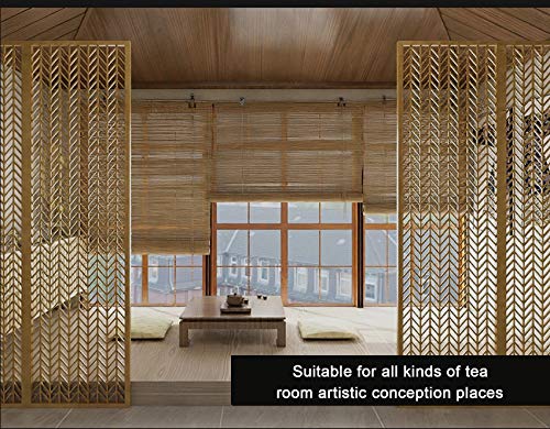 Natural Bamboo Roller Blind,Bamboo Blinds,Roman Roller Shades For Window/Door/Patio,Ceiling or Wall Installation,Light-Transmissive,Non-Transparent,All Installation Parts Included (80x100cm/32x39in) 6 Natural Bamboo Roller Blind,Bamboo Blinds,Roman Roller Shades For Window/Door/Patio,Ceiling or Wall Installation,Light-Transmissive,Non-Transparent,All Installation Parts Included (80x100cm/32x39in) - Image 6