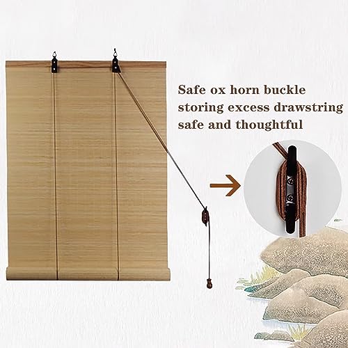Natural Bamboo Roller Blinds Customizable 45 50 55 60 65 70 75 80 85 90 95 100 105 110 115 120 125 130 135 140 145 150 155 160 165 170 175 180 Wide Roman Blinds with Lift Anti-Uv Bamboo Shades Privacy 3 Natural Bamboo Roller Blinds Customizable 45 50 55 60 65 70 75 80 85 90 95 100 105 110 115 120 125 130 135 140 145 150 155 160 165 170 175 180 Wide Roman Blinds with Lift Anti-Uv Bamboo Shades Privacy - Image 3