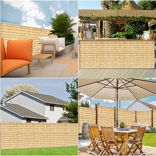 HIDALIFE Reed Privacy Fence, 4FT X 16.4FT Natural Reed Fencing Rolls - Eco-Friendly for Garden, Balcony, Outdoor, Backyard Patio Decors - Includes 50 Zip Ties 2 HIDALIFE Reed Privacy Fence, 4FT X 16.4FT Natural Reed Fencing Rolls - Eco-Friendly for Garden, Balcony, Outdoor, Backyard Patio Decors - Includes 50 Zip Ties - Image 2