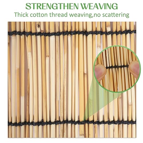 HIDALIFE Reed Privacy Fence, 4FT X 16.4FT Natural Reed Fencing Rolls - Eco-Friendly for Garden, Balcony, Outdoor, Backyard Patio Decors - Includes 50 Zip Ties 4 HIDALIFE Reed Privacy Fence, 4FT X 16.4FT Natural Reed Fencing Rolls - Eco-Friendly for Garden, Balcony, Outdoor, Backyard Patio Decors - Includes 50 Zip Ties - Image 4