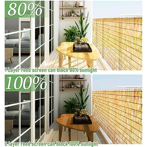 HIDALIFE Reed Privacy Fence, 4FT X 16.4FT Natural Reed Fencing Rolls - Eco-Friendly for Garden, Balcony, Outdoor, Backyard Patio Decors - Includes 50 Zip Ties 5 HIDALIFE Reed Privacy Fence, 4FT X 16.4FT Natural Reed Fencing Rolls - Eco-Friendly for Garden, Balcony, Outdoor, Backyard Patio Decors - Includes 50 Zip Ties - Image 5